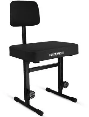 5 Core PNB B-REST BLK Piano Bench 3" Padded Cushioned Stool with Backrest Heavy Duty Musician Chair Height Adjustable - Black 5 Core PNB B-REST BLK Piano Bench 3" Padded Cushioned Stool with Backrest Heavy Duty Musician Chair Height Adjustable - Black