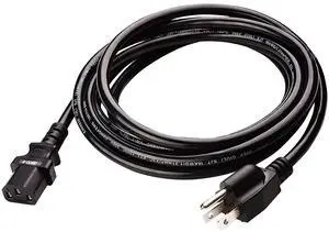 5 Core PC 1001 6 Feet 3 Prong Replacement AC Wall Power Cord for LCD Computer Monitor PS3 Premium Quality Copper Wire - Black 5 Core PC 1001 6 Feet 3 Prong Replacement AC Wall Power Cord for LCD Computer Monitor PS3 Premium Quality Copper Wire - Black