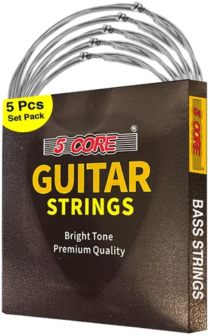 5 Core GS EL BSS Bass Guitar Strings Brass Phosphor Bronze Extra Light Gauge Bright Tone 4,5,6 String Set - Silver 5 Core GS EL BSS Bass Guitar Strings Brass Phosphor Bronze Extra Light Gauge Bright Tone 4,5,6 String Set - Silver