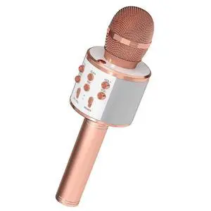 5 Core Microphone Wireless Karaoke Mic With Speaker 3 in 1 Portable Bluetooth Inalambrico - Copper 5 Core Microphone Wireless Karaoke Mic With Speaker 3 in 1 Portable Bluetooth Inalambrico - Copper