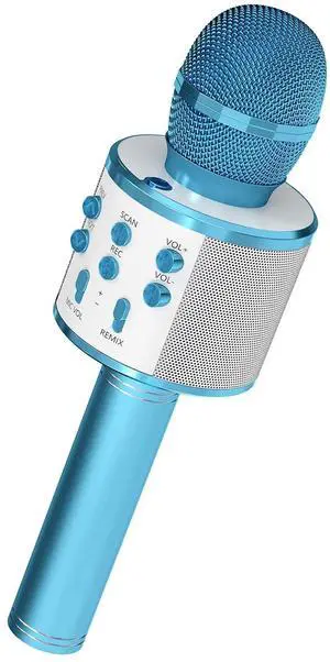 5 Core Microphone Wireless Karaoke Mic With Speaker 3 in 1 Portable Bluetooth Inalambrico - Blue 5 Core Microphone Wireless Karaoke Mic With Speaker 3 in 1 Portable Bluetooth Inalambrico - Blue