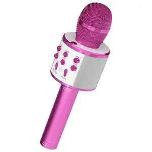 5 Core Microphone Wireless Karaoke Mic With Speaker 3 in 1 Portable Bluetooth Inalambrico - Pink 5 Core Microphone Wireless Karaoke Mic With Speaker 3 in 1 Portable Bluetooth Inalambrico - Pink