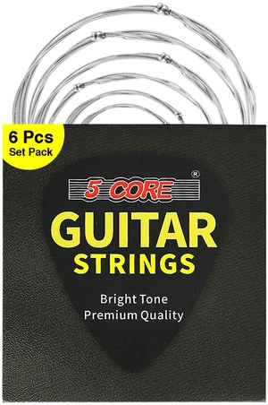 5 Core Acoustic Guitar 6 String Set Light Gauge Steel Carbon Core Bright Tone Heavy Duty GS AC - Multi 5 Core Acoustic Guitar 6 String Set Light Gauge Steel Carbon Core Bright Tone Heavy Duty GS AC - Multi