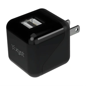 Xyst 2.4-Amp Dual USB Foldable Wall Charger Black - Black Xyst 2.4-Amp Dual USB Foldable Wall Charger Black - Black