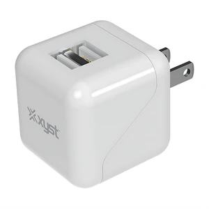 Xyst 2.4-Amp Dual USB Foldable Wall Charger White - White Xyst 2.4-Amp Dual USB Foldable Wall Charger White - White