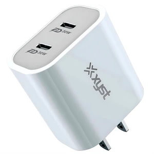 Xyst 30-Watt Dual USB-C Wall Charger - White Xyst 30-Watt Dual USB-C Wall Charger - White