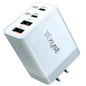 Xyst 35-Watt 4-Port USB-A and USB-C Wall Charger - White Xyst 35-Watt 4-Port USB-A and USB-C Wall Charger - White
