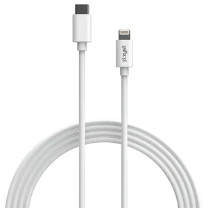 Xyst Charge and Sync USB-C to Lightning Cable 10Ft - White Xyst Charge and Sync USB-C to Lightning Cable 10Ft - White