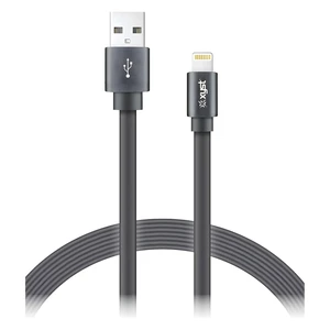Xyst Charge and Sync USB to Lightning Flat Cable 4Ft Black - Black Xyst Charge and Sync USB to Lightning Flat Cable 4Ft Black - Black