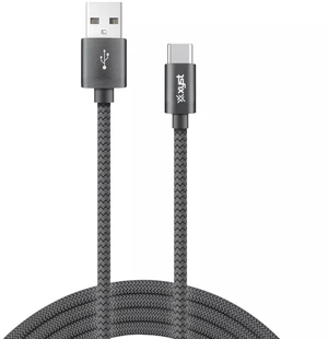 Xyst Charge and Sync USB to USB-C Braided Cable 10Ft Black - Black Xyst Charge and Sync USB to USB-C Braided Cable 10Ft Black - Black