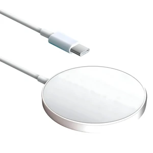 Xyst 15-Watt MagSafe Wireless Charger with Built-in USB-C Cable - White Xyst 15-Watt MagSafe Wireless Charger with Built-in USB-C Cable - White