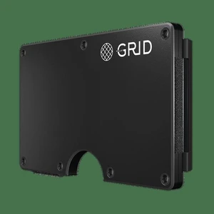 GRID Wallet Gunmetal Aluminum Money Clip Wallet, Slim Metal RFID Card Holder, Minimalist Front Pocket Wallet - Gunmetal GRID Wallet Gunmetal Aluminum Money Clip Wallet, Slim Metal RFID Card Holder, Minimalist Front Pocket Wallet - Gunmetal