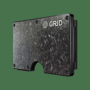 GRID Wallet Forged Carbon Money Clip Wallet, Slim RFID Card Holder, Lightweight Minimalist Front Pocket Wallet - Forged Carbon GRID Wallet Forged Carbon Money Clip Wallet, Slim RFID Card Holder, Lightweight Minimalist Front Pocket Wallet - Forged Carbon