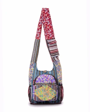 Kathmandu Collection Butterfly Design Hobo Bag - Multi Kathmandu Collection Butterfly Design Hobo Bag - Multi