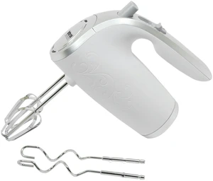 Better Chef 5-Speed 150-Watt Hand Mixer W/Silver Accents And Storage Clip - White Better Chef 5-Speed 150-Watt Hand Mixer W/Silver Accents And Storage Clip - White