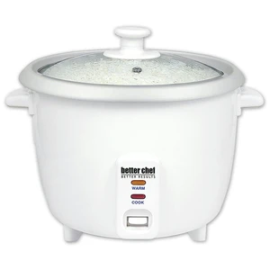 Better Chef 8-Cup(16-Cup Cooked) Rice Cooker With Cup & Paddle - White Better Chef 8-Cup(16-Cup Cooked) Rice Cooker With Cup & Paddle - White