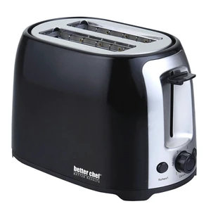 Better Chef Deluxe Cool Touch Wide-Slot 2-Slice Toaster With Stainless Accents - Black Better Chef Deluxe Cool Touch Wide-Slot 2-Slice Toaster With Stainless Accents - Black