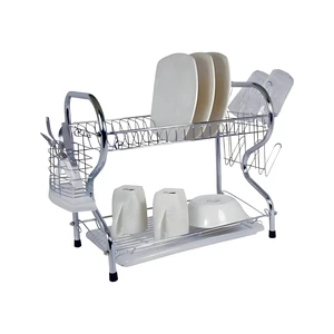 Better Chef 22-Inch 2-Tier Chrome Dish Rack - Chrome Better Chef 22-Inch 2-Tier Chrome Dish Rack - Chrome
