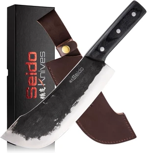 Seido Knives Nikushoku Butcher Knife - Black Seido Knives Nikushoku Butcher Knife - Black