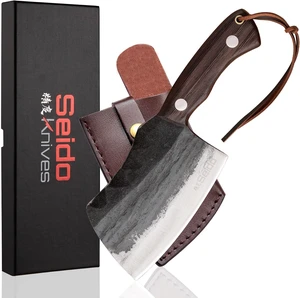Seido Knives Choppa Cleaver Knife - Brown Seido Knives Choppa Cleaver Knife - Brown