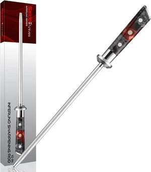 Seido Knives Inferuno 10" Sharpening Rod - Black Seido Knives Inferuno 10" Sharpening Rod - Black