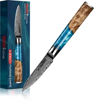 Seido Knives Executive 3.5" Paring Knife - Brown and Blue Seido Knives Executive 3.5" Paring Knife - Brown and Blue