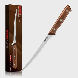 Seido Knives Caveman 7.5" Fillet Knife - Brown Seido Knives Caveman 7.5" Fillet Knife - Brown