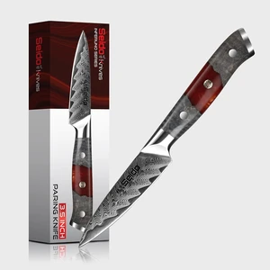 Seido Knives Inferuno 3.5" Paring Knife - Red & Black Seido Knives Inferuno 3.5" Paring Knife - Red & Black
