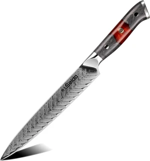 Seido Knives Inferuno 8" Slicing Knife - Red & Black Seido Knives Inferuno 8" Slicing Knife - Red & Black