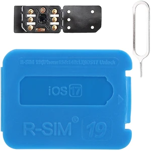 Fresh Fab Finds R-SIM19 Nano Unlock SIM Card, Compatible with iOS Phones 15, 14, 13, 12, 11 Pro Max, XR, X, 8, 7, iOS 17, Blue Fresh Fab Finds R-SIM19 Nano Unlock SIM Card, Compatible with iOS Phones 15, 14, 13, 12, 11 Pro Max, XR, X, 8, 7, iOS 17, Blue