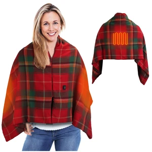 Fresh Fab Finds 71x24in USB Heated Shawl, Wearable Heating Blanket Electric Throw Wrap with Zipper, 3 Heat Levels, Machine Washable, Indoor Outdoor, Christmas Fresh Fab Finds 71x24in USB Heated Shawl, Wearable Heating Blanket Electric Throw Wrap with Zipper, 3 Heat Levels, Machine Washable, Indoor Outdoor, Christmas