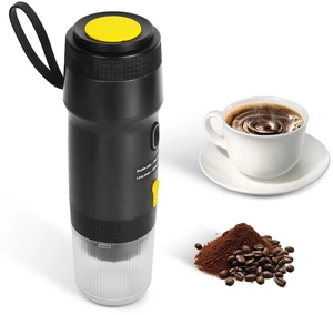 Fresh Fab Finds Portable Electric Espresso Machine Cordless Coffee Maker Self-Heating Car Espresso Maker with Anti-Dry Burn Fit for Ground Coffee/NS/DG Capsules for C - Black Fresh Fab Finds Portable Electric Espresso Machine Cordless Coffee Maker Self-Heating Car Espresso Maker with Anti-Dry Burn Fit for Ground Coffee/NS/DG Capsules for C - Black