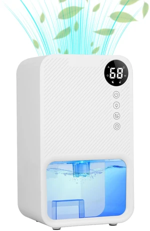 Fresh Fab Finds 37.2OZ Portable Dehumidifier w/ Timer, Sleep Mode & 7-Color Light 950sq.ft - White Fresh Fab Finds 37.2OZ Portable Dehumidifier w/ Timer, Sleep Mode & 7-Color Light 950sq.ft - White