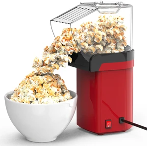 Fresh Fab Find Hot Air Popcorn Popper Maker with Measure Cup And Butter Warmer 1200W Oil-Free Easy To Use 8Cups Mini Popcorn Maker Machine for Home - Red Fresh Fab Find Hot Air Popcorn Popper Maker with Measure Cup And Butter Warmer 1200W Oil-Free Easy To Use 8Cups Mini Popcorn Maker Machine for Home - Red