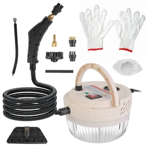 Fresh Fab Find 2500W Handheld High Temperature and Pressure Steamer Cleaner with 1400ML Tank 9 Accessories 6 Steam Levels for Dirt Grease Grout Tile Floor Couch Car - Beige Fresh Fab Find 2500W Handheld High Temperature and Pressure Steamer Cleaner with 1400ML Tank 9 Accessories 6 Steam Levels for Dirt Grease Grout Tile Floor Couch Car - Beige