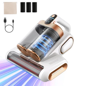 Fresh Fab Find Mattress Vacuum Cleaner 16Kpa Bed Vacuum Cleaner Handheld Vacuums with Ultrasonic & UVC Light 18000 RPM Brushroll Rotation Dual Dust Bins Washable Fil - White Fresh Fab Find Mattress Vacuum Cleaner 16Kpa Bed Vacuum Cleaner Handheld Vacuums with Ultrasonic & UVC Light 18000 RPM Brushroll Rotation Dual Dust Bins Washable Fil - White