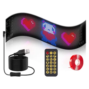 Fresh Fab Find 2Pack 20x64 Matrix Devil Eyes Lights For Car Ultra-thin Programmable LED Car Signs with APP Remote Control DIY Design Text Patterns Animations - Black Fresh Fab Find 2Pack 20x64 Matrix Devil Eyes Lights For Car Ultra-thin Programmable LED Car Signs with APP Remote Control DIY Design Text Patterns Animations - Black