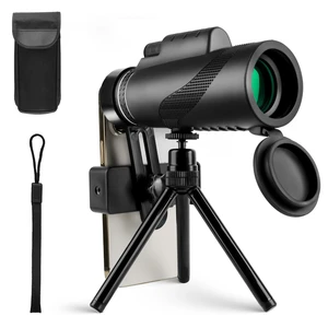 Fresh Fab Find 80x100 HD Monocular Telescope for Adults BAK-4 Prism High Power Monocular for Smartphone with FMC Lens Phone Adapter Tripod Case for Bird Watching Hun - Black Fresh Fab Find 80x100 HD Monocular Telescope for Adults BAK-4 Prism High Power Monocular for Smartphone with FMC Lens Phone Adapter Tripod Case for Bird Watching Hun - Black