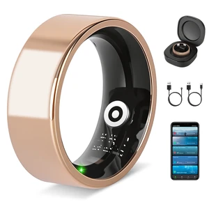 Fresh Fab Find Smart Ring Health Tracker Fitness/Sleep/Stress/HRV Tracker with Charging Case Magnetic Charging Cable for Women & Men Compatible with iOS & Android 7- - Pink Fresh Fab Find Smart Ring Health Tracker Fitness/Sleep/Stress/HRV Tracker with Charging Case Magnetic Charging Cable for Women & Men Compatible with iOS & Android 7- - Pink