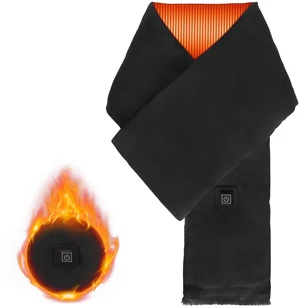 Fresh Fab Find Electric Heated Winter Scarf USB Heating Neck Wrap Unisex Heated Neck Shawl Soft Warm Scarves with 3 Heating Modes for Outdoor Cycling Skiing Skating - Black Fresh Fab Find Electric Heated Winter Scarf USB Heating Neck Wrap Unisex Heated Neck Shawl Soft Warm Scarves with 3 Heating Modes for Outdoor Cycling Skiing Skating - Black
