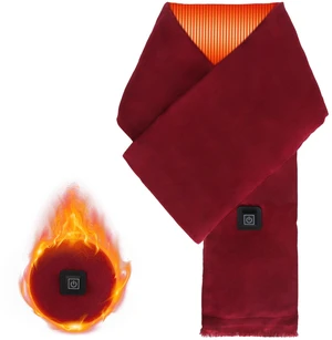 Fresh Fab Find Electric Heated Winter Scarf USB Heating Neck Wrap Unisex Heated Neck Shawl Soft Warm Scarves with 3 Heating Modes for Outdoor Cycling Skiing Skating - Wine Fresh Fab Find Electric Heated Winter Scarf USB Heating Neck Wrap Unisex Heated Neck Shawl Soft Warm Scarves with 3 Heating Modes for Outdoor Cycling Skiing Skating - Wine