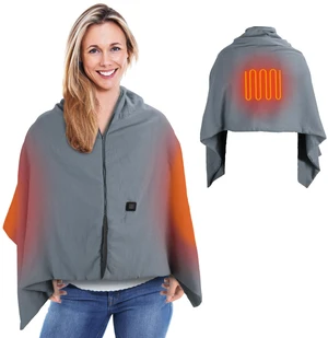 Fresh Fab Find 71x24In USB Heated Shawl Wearable Heating Blanket Electric Throw Wrap Indoor Outdoor with Zipper 3 Heating Levels Machine Washable for Outdoor Home Of - Gray Fresh Fab Find 71x24In USB Heated Shawl Wearable Heating Blanket Electric Throw Wrap Indoor Outdoor with Zipper 3 Heating Levels Machine Washable for Outdoor Home Of - Gray