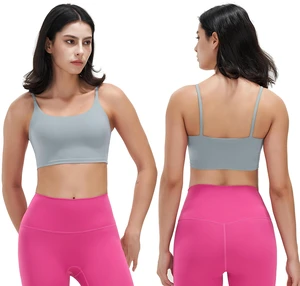 Fresh Fab Find Womens Strap Sports Bra, Square Neck, Removable Pads, Low Impact - Gray Fresh Fab Find Womens Strap Sports Bra, Square Neck, Removable Pads, Low Impact - Gray