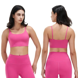 Fresh Fab Find Women Strap Sports Bra, Square Neck, Removable Pads, Low Impact - Pink Fresh Fab Find Women Strap Sports Bra, Square Neck, Removable Pads, Low Impact - Pink