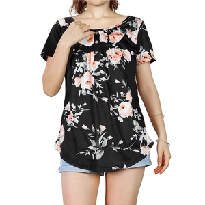 Fresh Fab Find Womens Floral Button Short Sleeve Summer Shirt Blouse S-XXL - Multi Fresh Fab Find Womens Floral Button Short Sleeve Summer Shirt Blouse S-XXL - Multi