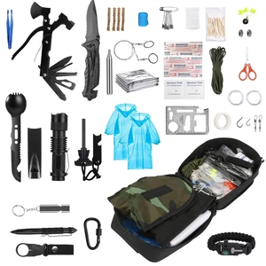Fresh Fab Find 121Pcs Survival Kits Professional Emergency Survival Gear Tactical First Aid Kit Supplies for Outdoor Adventure Camping Hiking Hunting - Black Fresh Fab Find 121Pcs Survival Kits Professional Emergency Survival Gear Tactical First Aid Kit Supplies for Outdoor Adventure Camping Hiking Hunting - Black