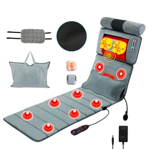 Fresh Fab Find Full Body Electric Massage Mat with Heat Vibration Massage Pad Cushion Back Massage Mattress Chair Pad with Neck Massager Lumbar Pillow with 10 Vibrat - Gray Fresh Fab Find Full Body Electric Massage Mat with Heat Vibration Massage Pad Cushion Back Massage Mattress Chair Pad with Neck Massager Lumbar Pillow with 10 Vibrat - Gray