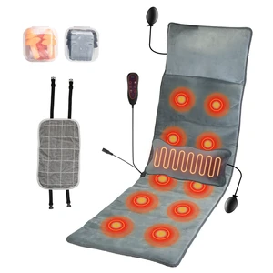 Fresh Fab Find Full Body Electric Massage Mat with Heat Vibration Massage Pad Cushion Back Massage Mattress Chair Pad with Inflatable Head Pillow Lumbar Pillow with - Gray Fresh Fab Find Full Body Electric Massage Mat with Heat Vibration Massage Pad Cushion Back Massage Mattress Chair Pad with Inflatable Head Pillow Lumbar Pillow with - Gray