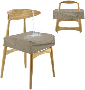 Fresh Fab Find 4Pack Waterproof Dining Chair Slipcovers Stretch Chair Seat Slipcovers Removable Washable Jacquard Seat Covers for Dining Room - Taupe Fresh Fab Find 4Pack Waterproof Dining Chair Slipcovers Stretch Chair Seat Slipcovers Removable Washable Jacquard Seat Covers for Dining Room - Taupe