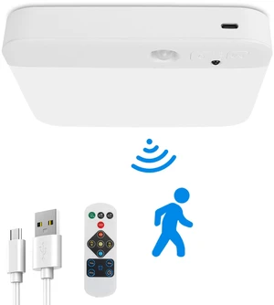 Fresh Fab Find Motion Sensor Ceiling Light With Remote Rechargeable Wireless Flush Ceiling Light with 3000K 4500K 6000K 3 Timer 10 Brightness for Closet Stairs Garag - White Fresh Fab Find Motion Sensor Ceiling Light With Remote Rechargeable Wireless Flush Ceiling Light with 3000K 4500K 6000K 3 Timer 10 Brightness for Closet Stairs Garag - White